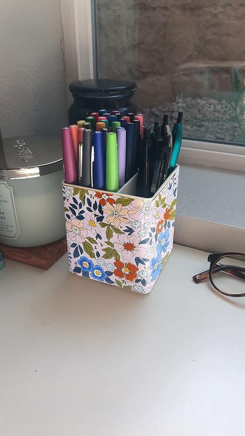 LEAZUL Pen Pencil Holder, Makeup Brush Holder, Ceramic Remote Control Holders - Image 6