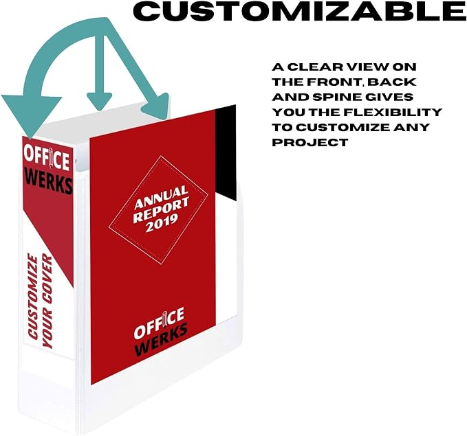 3 Ring Binder, Professional D Ring 5 Inch, Presentation Folder - Image 4
