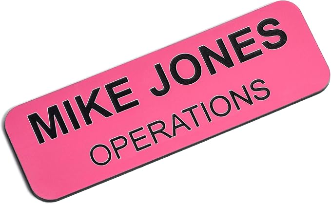 Custom Engraved Name Tag Badges – Personalized Identification by ProvidenceEngraving