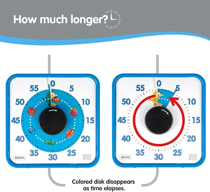 Visual Timer 7.5 inch, 60-Minute Countdown Timer - Image 5