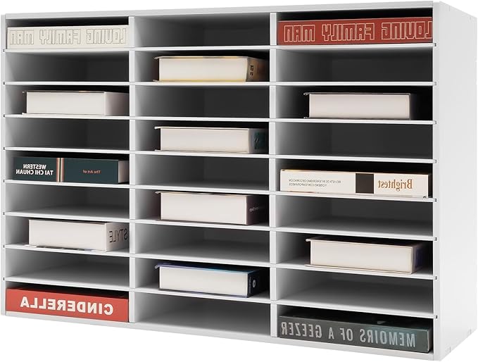 27 Slots Mail Sorters for Office, PVC Literature Organizer by Unknown