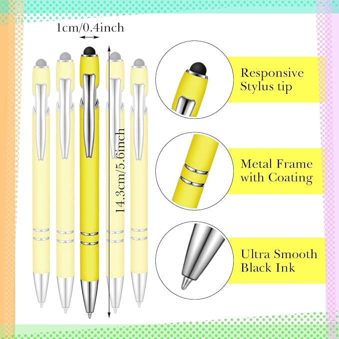 Zonon 38 Pieces Rubberized Ballpoint Pen - Image 3