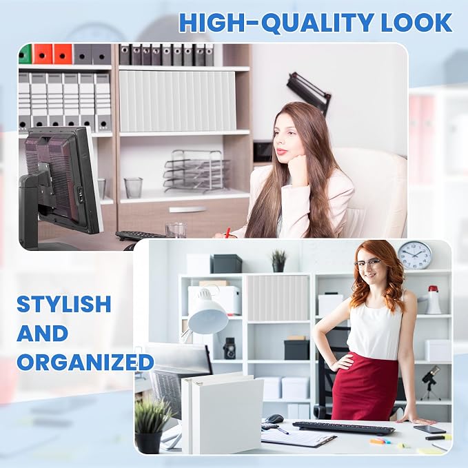 Henoyso 12 Pcs 3 Ring 1.5 Inch Binders Fits 8.5 x 11 Inch Letter Size Paper - Image 6