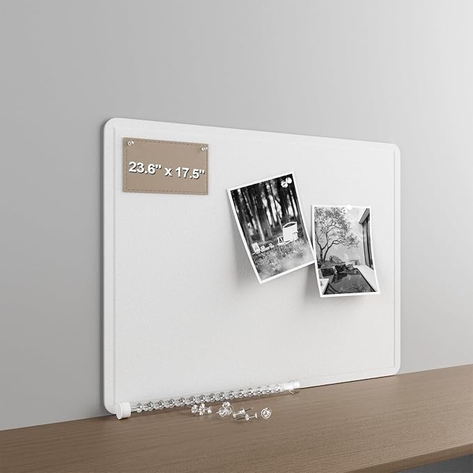 Large Felt Bulletin Board for Wall, Soft Felt Cork Board for Office, Home by CreateYourIdealSpace