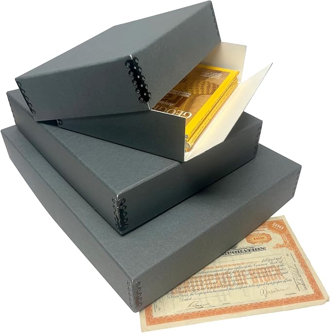 Lineco Museum Archival Storage Box, 16.75x20.75x3 in. Drop Front Design. - Image 5