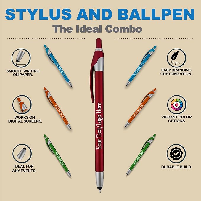 Personalized With your Custom Logo or Text Pens-Pack of 300- - Image 4