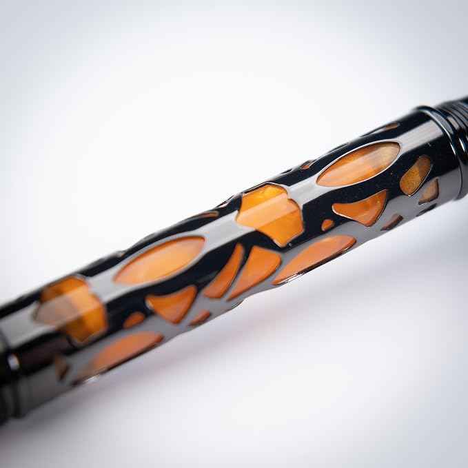 Conklin Endura Deco Crest Fountain Pen in Orange