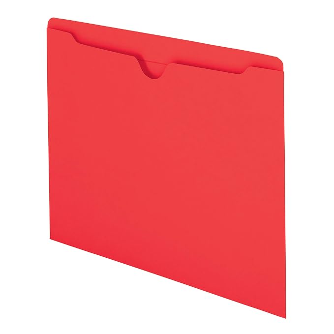 Smead File Jacket, Reinforced Straight-Cut Tab, Flat-No Expansion, Letter Size by SMEAD
