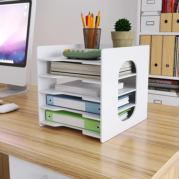 Natwind 5-Tier Desk Organizer, File Organizer, File Paper Organizer by Natwind