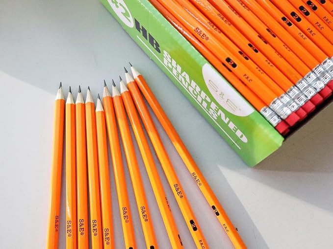 S & E TEACHER'S EDITION Woodcased #2 Pencils, Pre-sharpened, HB Lead Bulk Box - Image 5