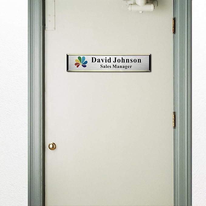 SINKAA Personalized Name Plate for Door or Wall, 2 * 10 inch Custom Office - Image 5