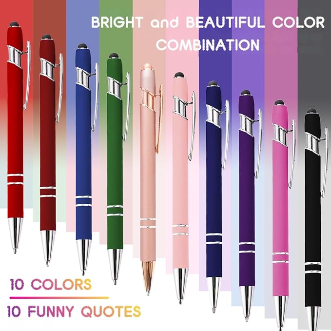 CRME 10pcs Motivational Pens Funny Pens - Image 3