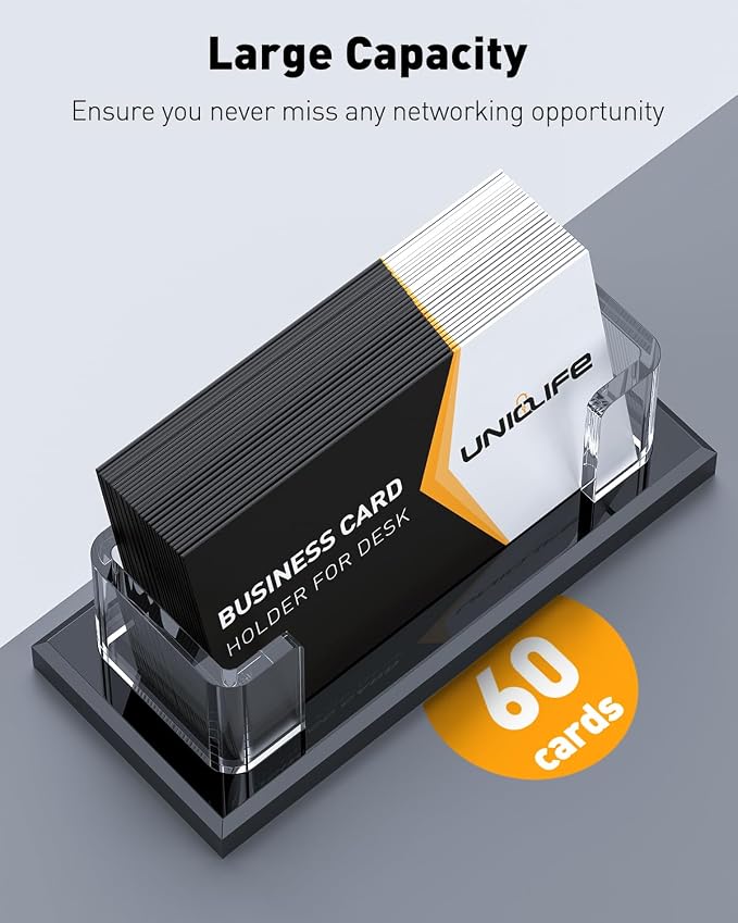 Uniclife Acrylic Business Card Holder - Image 3