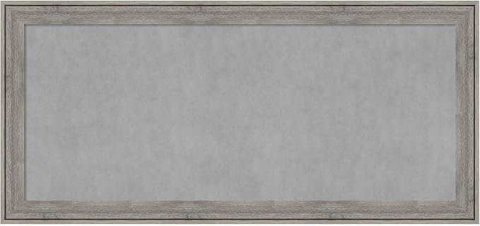 Amanti Art Grey Framed Magnetic Board 25x53 Oversize Vision Board by AmantiArt
