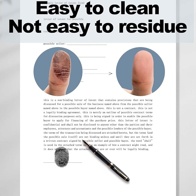 Fingerprint Ink Pad 5 Pack Thumbprint Ink Pad - Image 4