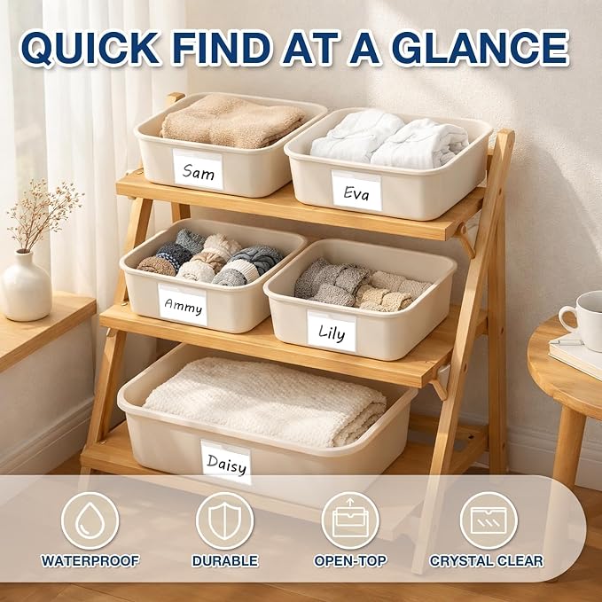 H4D 24 Pack Labels for Storage Bins, Tote Label Pockets for Organizing Storage - Image 7