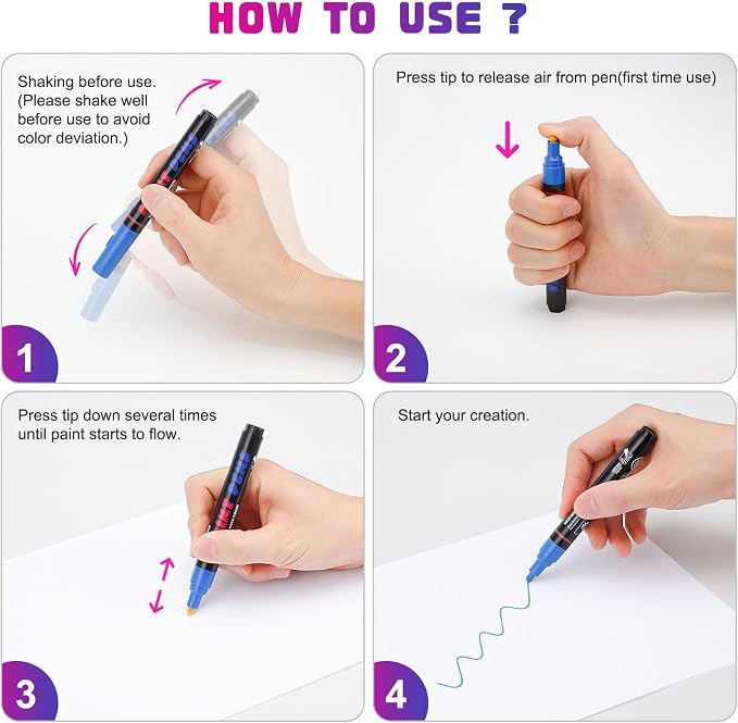 Craiiby Brown Paint Pens Paint Markers - Image 6