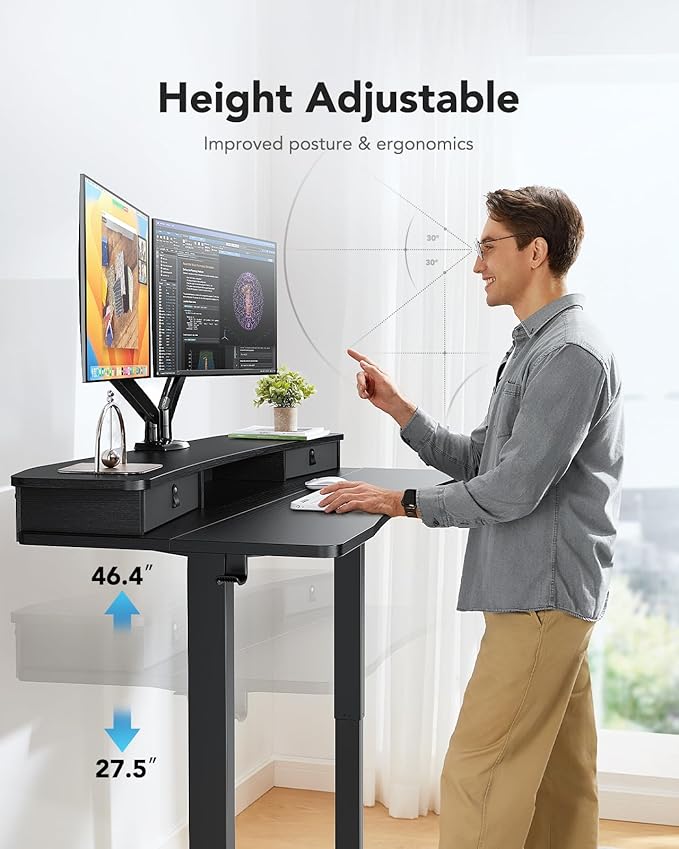 HUANUO 55″ x 26″ Electric Standing Desk - Image 5