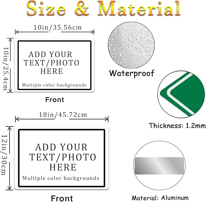 Custom Sign, Personalized Metal Signs - Image 3