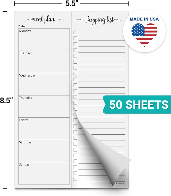 321Done Meal Planning Notepad - Image 2