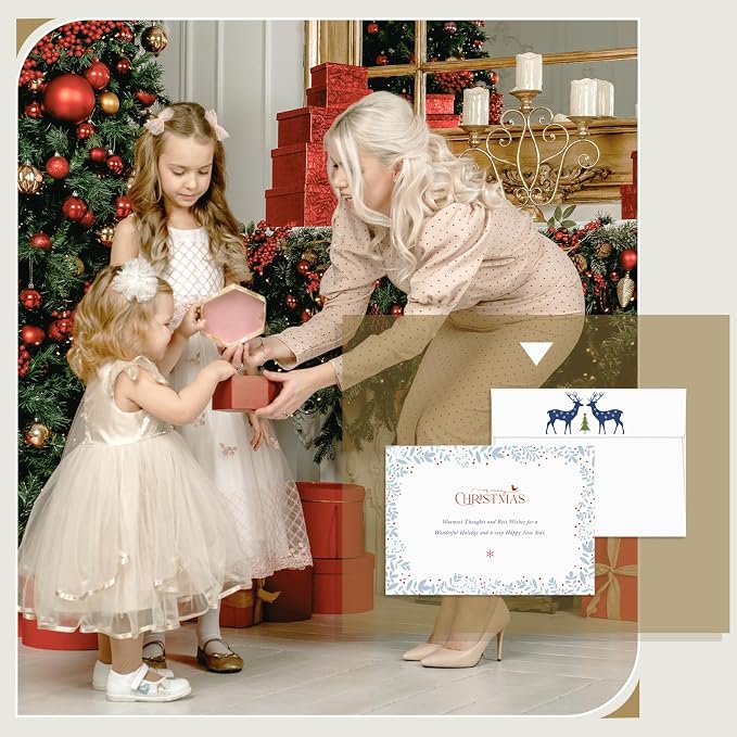 Goefun Blank White Cards with Envelopes 4 x 6 Folded Cardstock and A6 Envelopes - Image 7