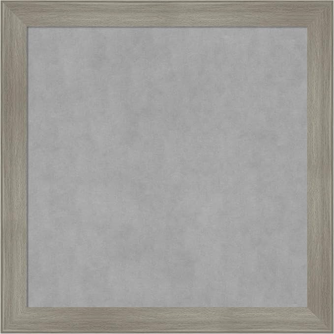 Amanti Art Grey Framed Magnetic Board 28x28 Medium Vision Board by AmantiArt
