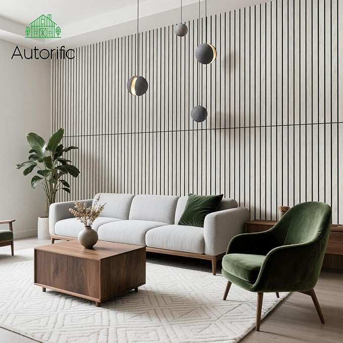 AUTORIFIC Wood Veneer Sound Panels, 10 Pack 47.2”x23.6” Wall Panels, Decorative - Image 6