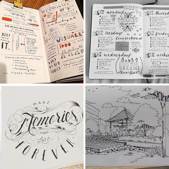 Rilanmit Hand Lettering Pens, Refillable Calligraphy Pens Brush Marker Pens Set - Image 6