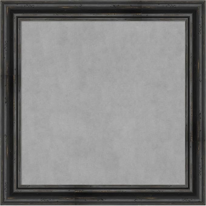 Amanti Art Black Framed Magnetic Board 29x29 Medium Vision Board by AmantiArt