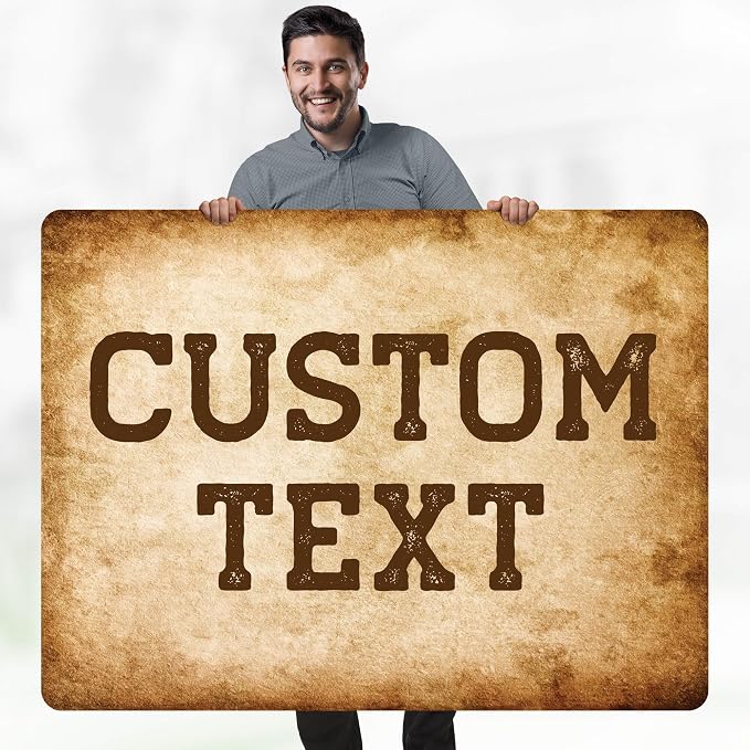 Custom Sign, Custom Street Sign, 11 Font Colors, 13 Font Styles, 4 Hole Options - Image 2