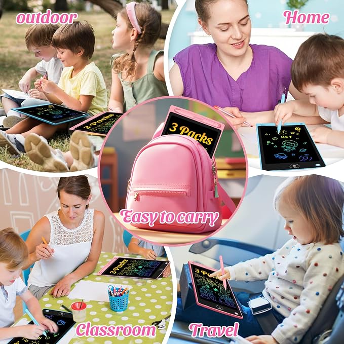 3 Pack LCD Writing Tablet for Kids - Image 7