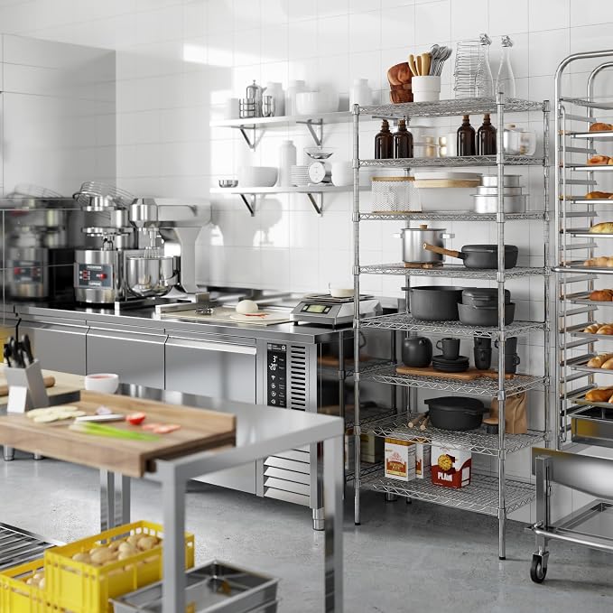 Regal Altair 18" Deep x 30" Wide x 74" Height Wire Shelving Kit | 8-Tier | NSF - Image 4
