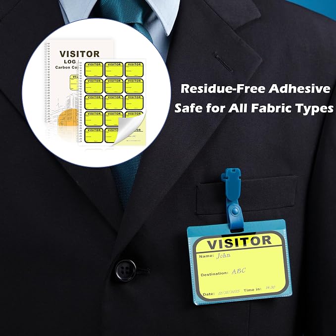 2 Pack of Visitor Badges Registry Log - Image 4