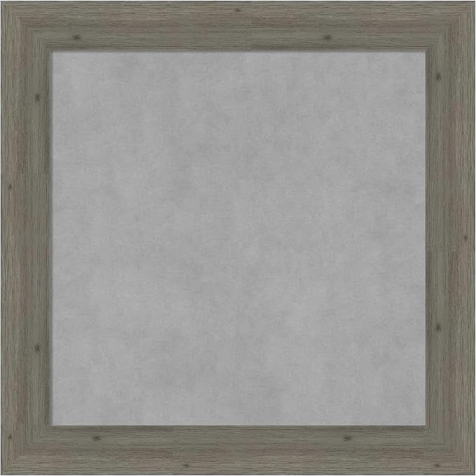 Amanti Art Grey Framed Magnetic Board 25x25 Medium Vision Board by AmantiArt