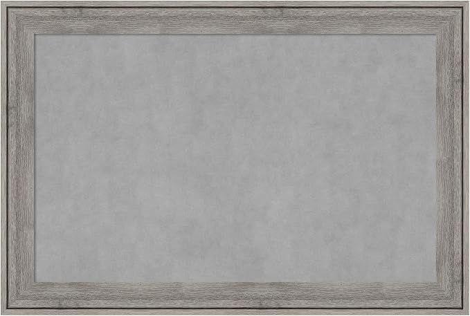 Amanti Art Grey Framed Magnetic Board 25x37 Large Vision Board by AmantiArt