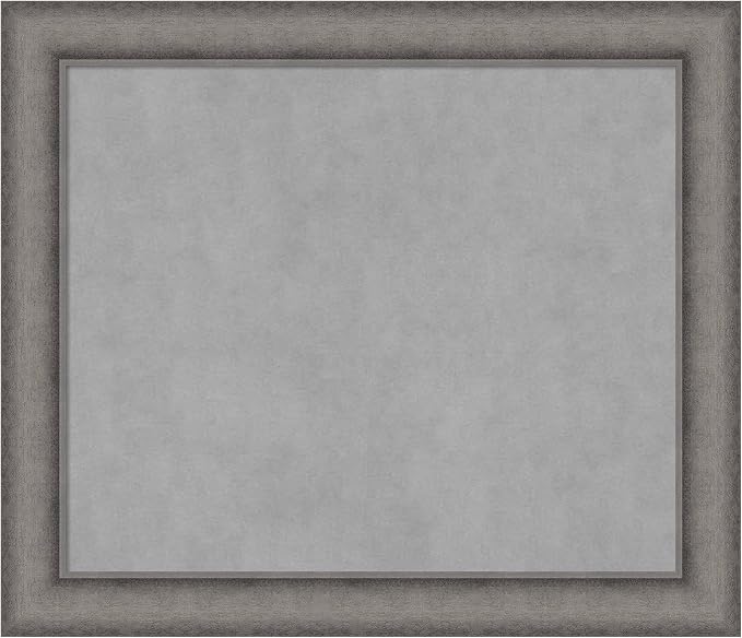 Amanti Art Grey Framed Magnetic Board 24x28 Medium Vision Board by AmantiArt