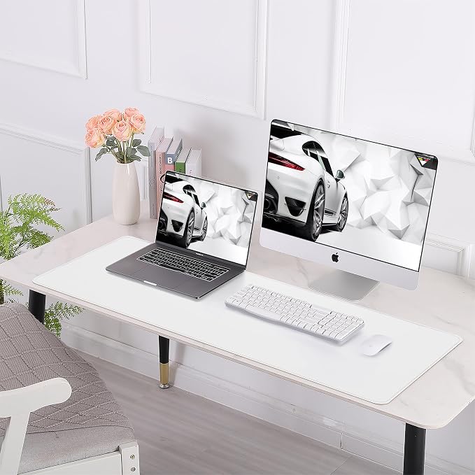 AFIING Leather Desk pad Protector, Large Non-Slip Office Desk Mat - Image 6