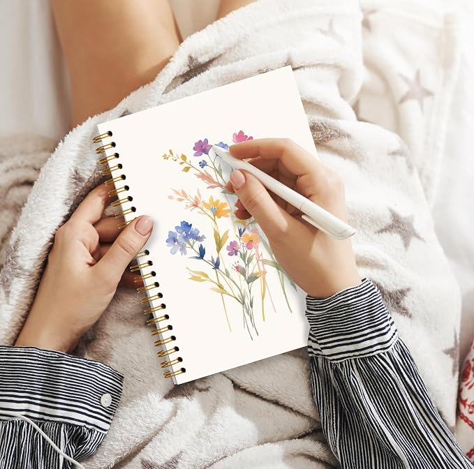 JWVK Vintage Wild Flower Botanical Plant Notebook 05, Rustic Spring Floral - Image 5