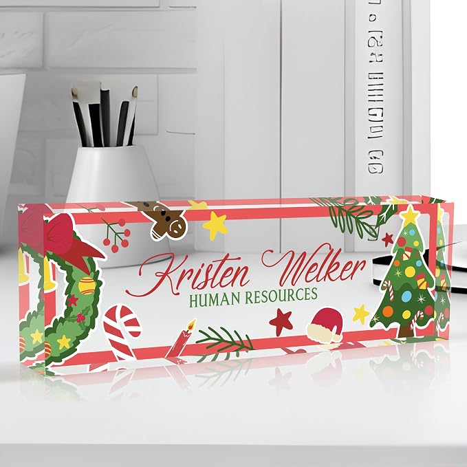Personalized Name Plate for Desk Custom Acrylic Desk Name Plate Custom Employee - Image 7