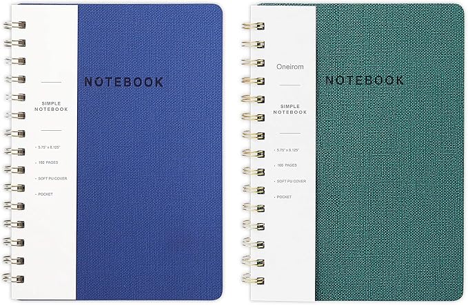 Spiral Notebook-5.75" x 8.125" College Ruled Journal by Oneirom