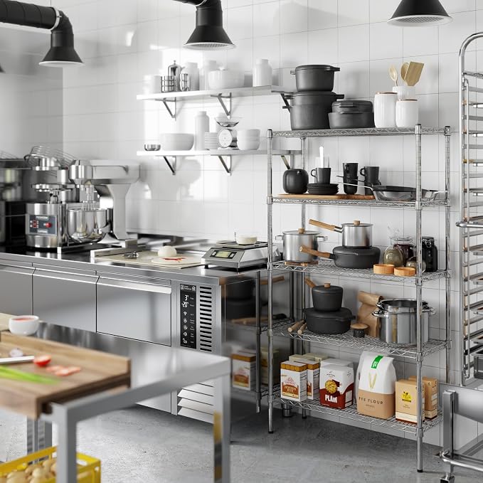 Regal Altair 14" Deep x 36" Wide x 64" Height Wire Shelving Kit | 5-Tier | NSF - Image 6
