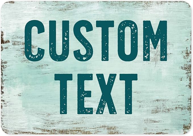 Custom Sign, Custom Street Sign, 11 Font Colors, 13 Font Styles, 4 Hole Options by MySignCenter