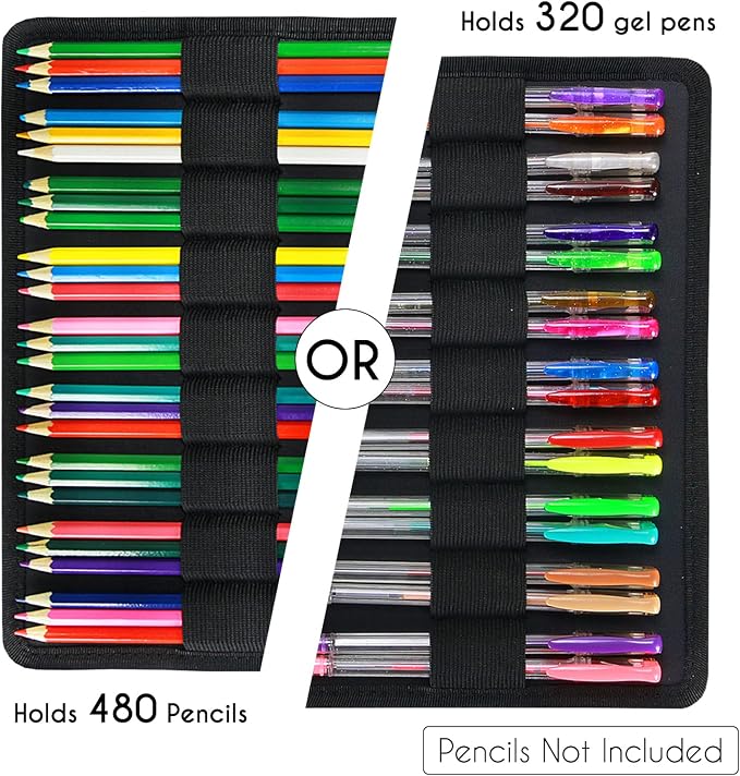 YOUSHARES Big Capacity Colored Pencil Case - Image 4