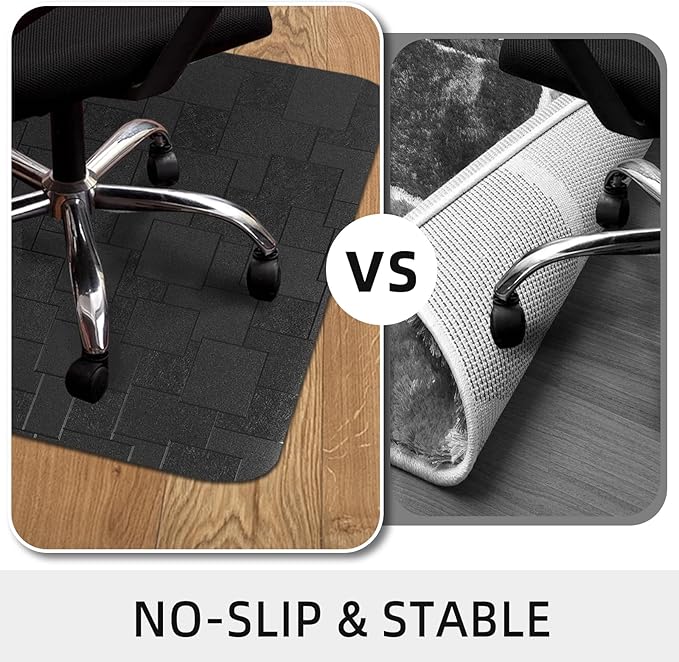 Office Chair Mat for Hard Floor, 48x36 inches Computer Chair Mat - Image 3