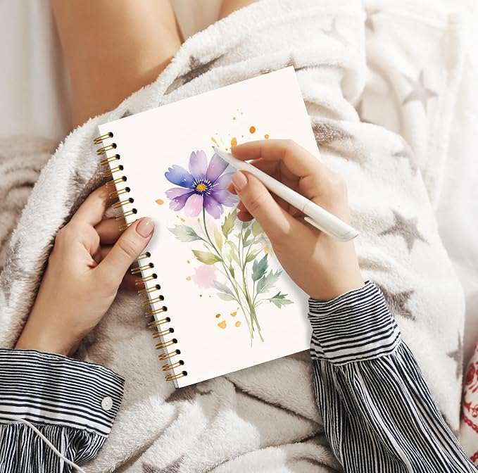 JWVK Vintage Wild Flower Botanical Plant Notebook 03, Rustic Spring Floral - Image 5