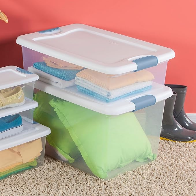 Sterilite 24-Pack Latching Box, Under Bed Storage Bins - Image 6