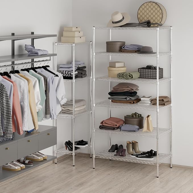 Regal Altair 24" Deep x 42" Wide x 86" Height Wire Shelving Kit | 6-Tier | NSF - Image 2