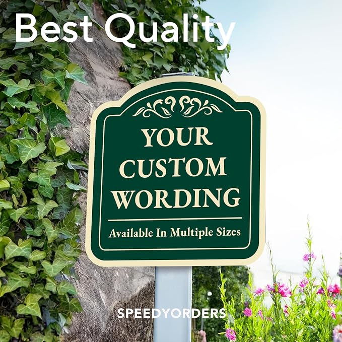 Custom Decorative Outdoor Metal, Personalized Aluminum, Customized Driveway - Image 8