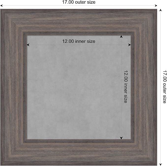 Amanti Art Grey Framed Magnetic Board 17x17 X-Small Vision Board - Image 4