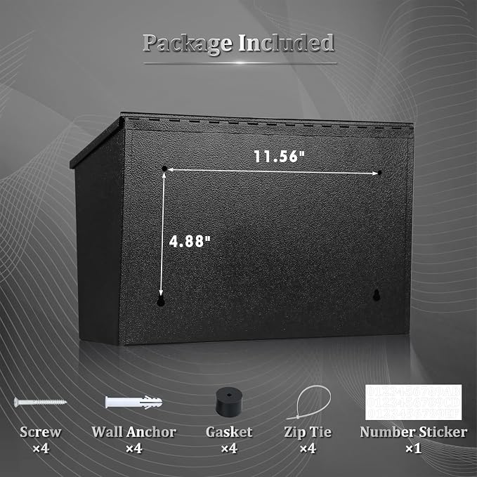 Dalmbox Wall-Mount Mailbox Large Mailbox - Image 7
